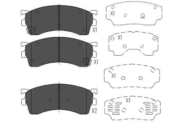 Kavo Parts KBP-4503 Тормозные колодки