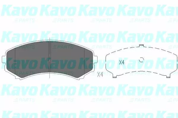 Kavo Parts KBP-4504 Гальмівні колодки