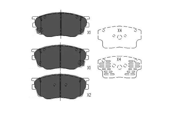 Kavo Parts KBP-4511 Тормозные колодки