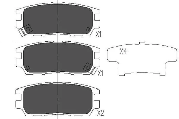 Kavo Parts KBP-5504 Тормозные колодки