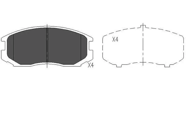 Kavo Parts KBP-5505 Тормозные колодки