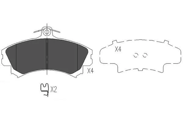 Kavo Parts KBP-5507 Тормозные колодки
