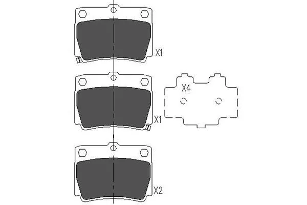 Kavo Parts KBP-5512 Тормозные колодки