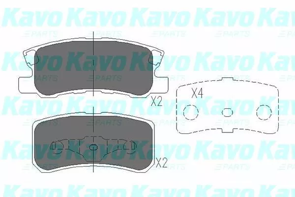 Kavo Parts KBP-5515 Тормозные колодки