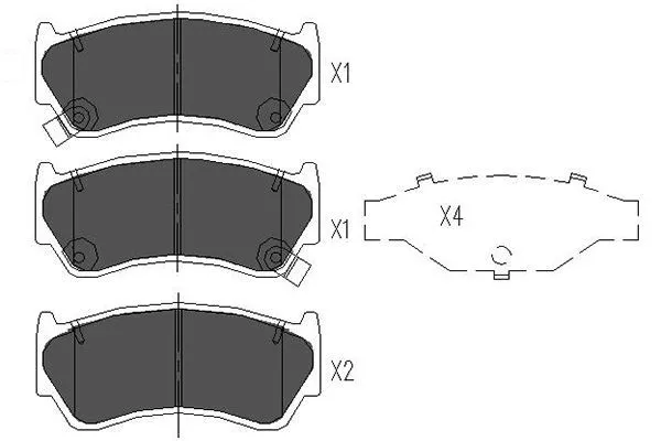 Kavo Parts KBP-6508 Гальмівні колодки