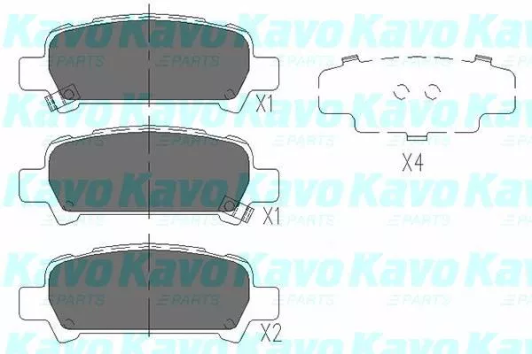 Kavo Parts KBP-8002 Гальмівні колодки