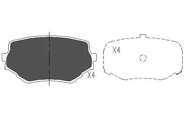 Kavo Parts KBP-8506 Тормозные колодки