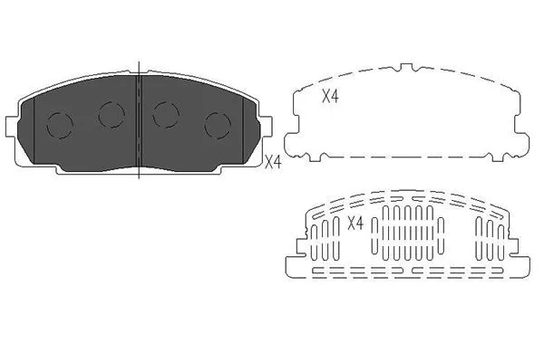 Kavo Parts KBP-9002 Тормозные колодки