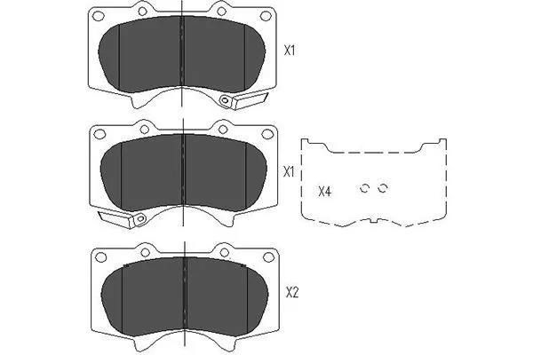 Kavo Parts KBP-9020 Гальмівні колодки