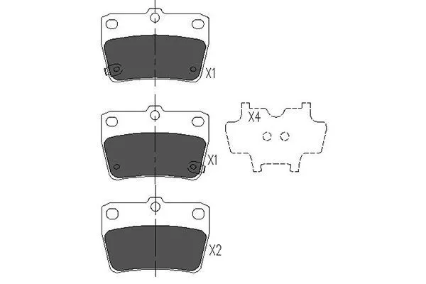 Kavo Parts KBP-9068 Гальмівні колодки