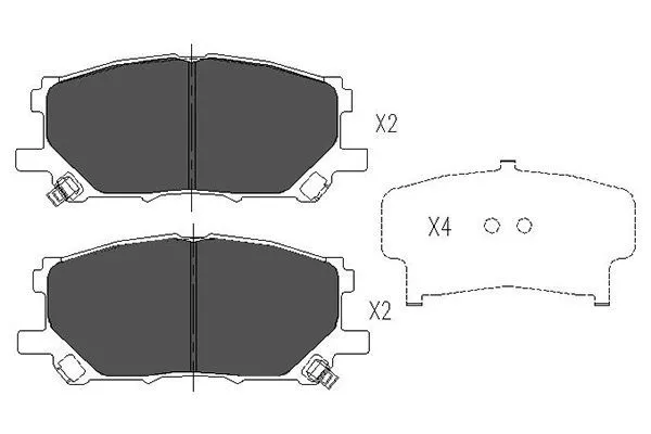 Kavo Parts KBP-9080 Тормозные колодки