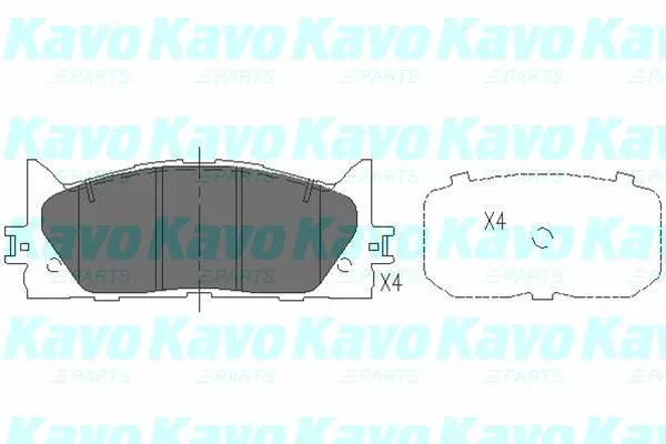 Kavo Parts KBP-9087 Тормозные колодки