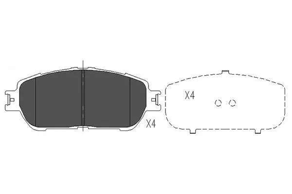 Kavo Parts KBP-9105 Гальмівні колодки