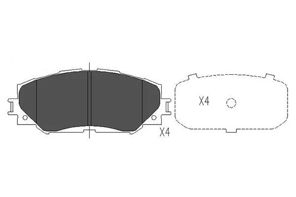 Kavo Parts KBP-9120 Гальмівні колодки
