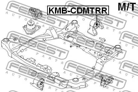 Febest KMB-CDMTRR Подушка двигателя