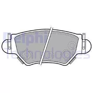 Delphi LP1553 Гальмівні колодки