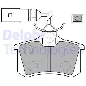 Delphi LP1556 Гальмівні колодки