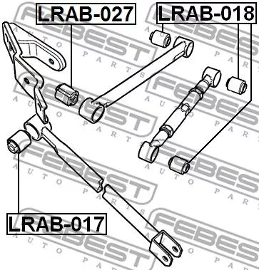 Febest LRAB-018 Сайлентблок рычага