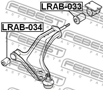 Febest LRAB-034 Сайлентблок рычага