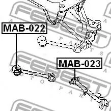 Febest MAB-023 Сайлентблок рычага