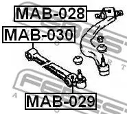 Febest MAB-029 Сайлентблок рычага