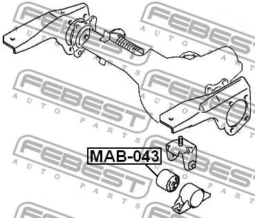 Febest MAB-043 Сайлентблок рычага
