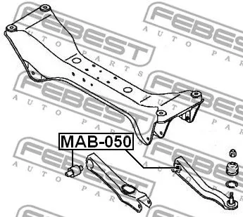 Febest MAB-050 Сайлентблок ричагу