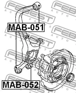 Febest MAB-052 Сайлентблок рычага