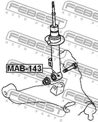 Febest MAB-143 Амортизатор