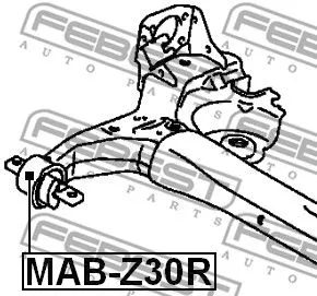 Febest MAB-Z30R Сайлентблок балки