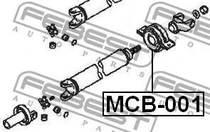 Febest MCB-001 Підвісний підшипник