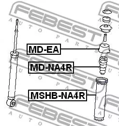 Febest MD-NA4R Відбойник амортизатора