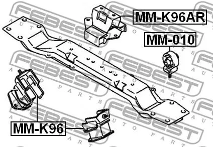 Febest MM-010 Подушка двигуна