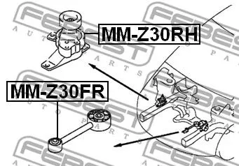 Febest MM-Z30FR Подушка двигателя