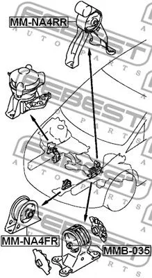 Febest MMB-035 Подушка двигателя