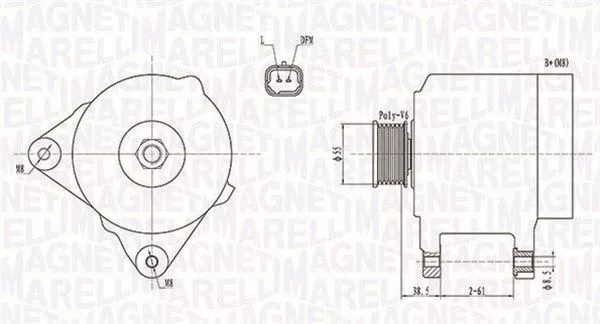 Magneti Marelli 063732043010 Генератор