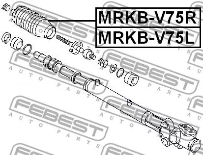 Febest MRKB-V75R Пыльник рулевой рейки