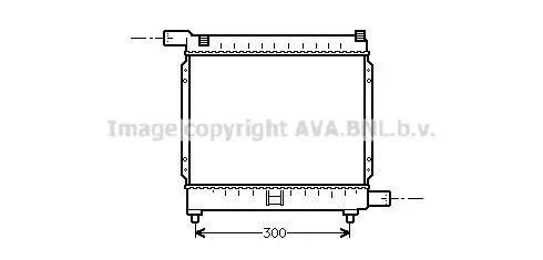 AVA QUALITY COOLING MS 2039 Радіатор охолодження двигуна