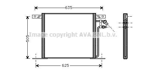 AVA QUALITY COOLING MS 5220 Радиатор кондиционера