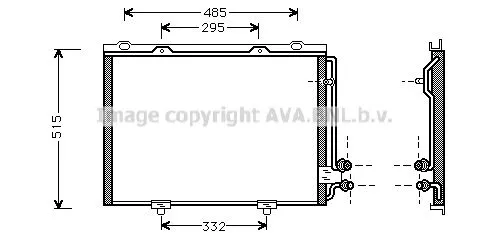 AVA QUALITY COOLING MS 5232 Радиатор кондиционера