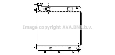 AVA QUALITY COOLING MSA 2085 Радіатор охолодження двигуна