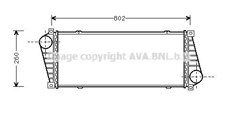 AVA QUALITY COOLING MSA 4217 Интеркулер