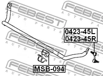 Febest MSB-094 Стабілізатор