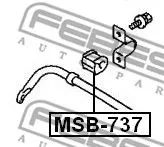Febest MSB-737 Втулка стабілізатора