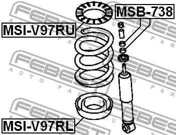 Febest MSB-738 Амортизатор