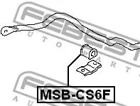 Febest MSB-CS6F Втулка стабілізатора