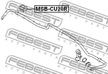 Febest MSB-CU20R Втулка стабилизатора