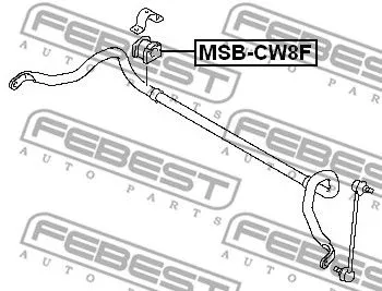 Febest MSB-CW8F Втулка стабилизатора
