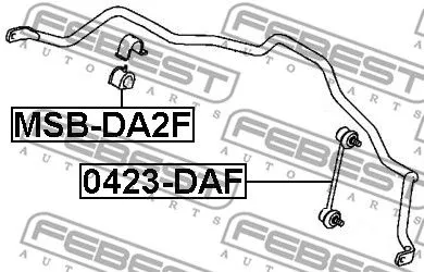Febest MSB-DA2F Втулка стабілізатора