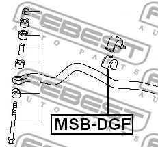 Febest MSB-DGF Втулка стабилизатора